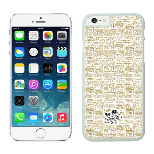 Coach Fashion Logo Khaki iPhone 6 Cases EYM